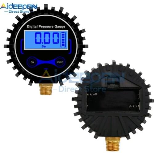 0-200PSI Digital Tyre Tire Air Pressure Gauge LCD Backlight Digital Display for Car Truck Bike Auto Pressure Tester Tool