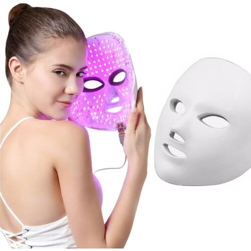 7 Color Facial Masks Household Red Blue Light LED Colorful Removal Acne Mark Skin Care Photon Rejuvenation Beauty Instrument