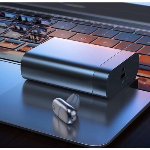 New Wireless Bluetooth Headset Automatic Lifting the 5000mAh Charging Compartment Power Bank Headphone Eraphone Charge the Phone