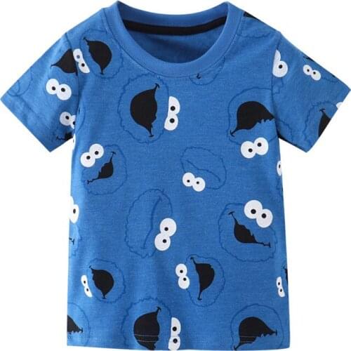 Jumping Meters New Arrival 2-7T Boys Girls T shirts For Summer Baby Cartoon Clothes Fashion Cotton Kids Tees Tops Toddler Cloth