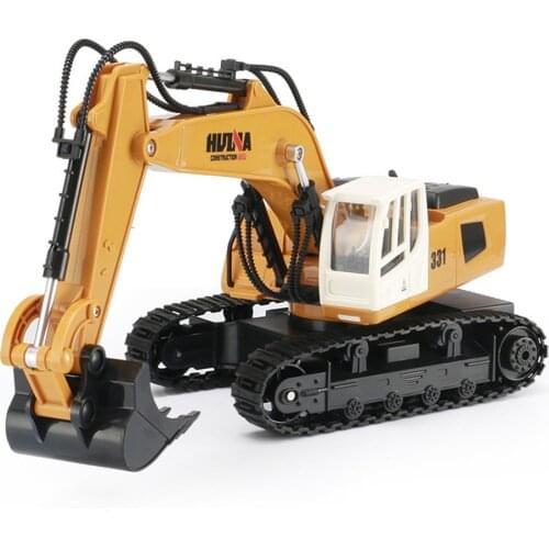 RC Excavator 9 Channel 2.4G Wltoys Charging RC Car Control Constructing Truck Crawler Digger Model Electronic Engineering Truck