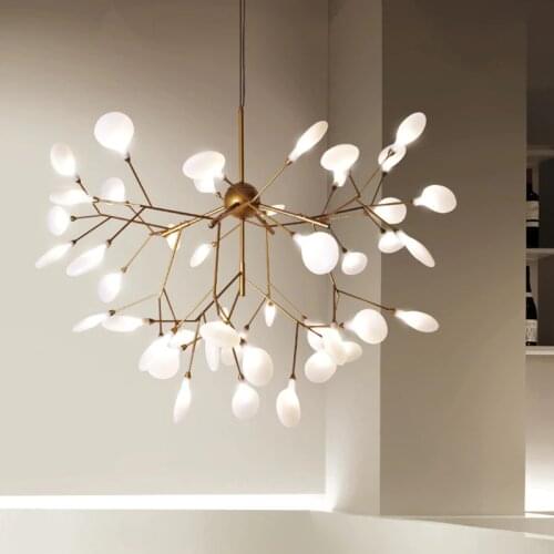LED Modern Firefly Chandelier Light Tree Branch Decorative Lamp For Home Decor Bedroom Kids' Room