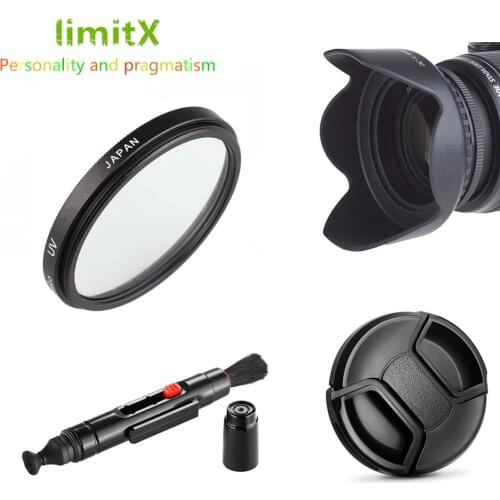 UV Filter + Lens Hood + Cap + Cleaning Pen for Sony H400 HX350 HX300 DSC-H400 DSC-HX350 DSC-HX300 Camera