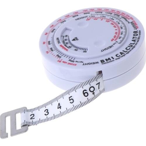 1pcs 150cm Body Retractable Tape For Diet Weight Loss Tape Measure & Calculator Keep Your Beauty Body Ruler