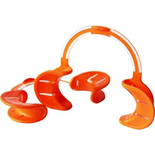 2pcs Dental Cheek Retractors Mouth C-Type Openers Silicone Soft Teeth Whitening