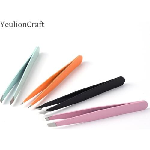 Chzimade 4Pcs Anti-static Stainless Steel Tweezers Maintenance Tools Industrial Precision Straight Tweezers Repair Tools