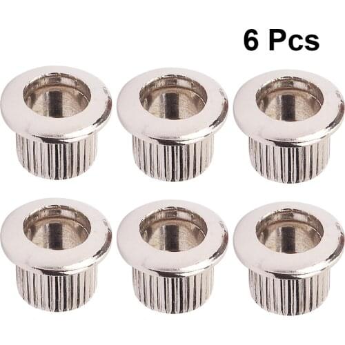 6pcs Vintage Guitar Tuning Pegs Tuner Machine Heads Conversion Bushings Adapter Ferrules External Diameter 8mm Inner Diameter 6m