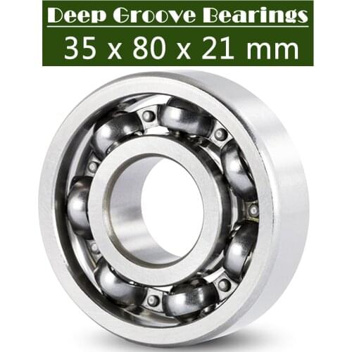 6307 Bearing 35*80*21 mm ABEC-3 P6 ( 1 PC ) For Motorcycles Engine Crankshaft 6307 OPEN Ball Bearings Without Grease