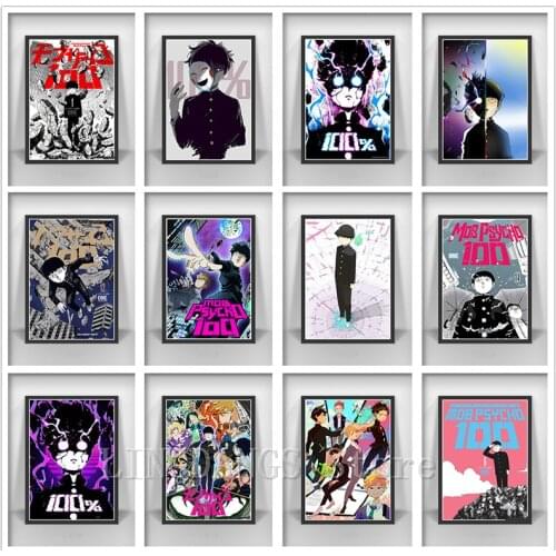 5D DIY Full Drill Diamond Painting Anime Cartoon Mob Psycho 100 Poster Diamond Mosaic Embroidery Cross Stitch Home Decor Gift