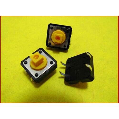 Free Shipping!!! electronic 10pcs 12x12x7.3 square head key switch / button to play mahjong color machine button