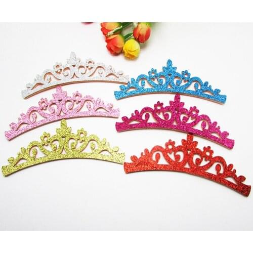 10pcs/lot shiny powder crown applique Patch, for DIY jewelry accessories, very cute crown for Headdress accessories