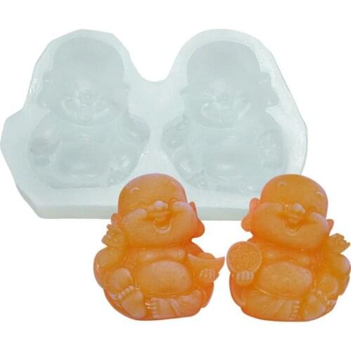 Maitreya Buddha Pendant Resin Casting Mold Buddhism Epoxy Resin Mold Jewelry Making Soap Candle Mould Making Art Tools