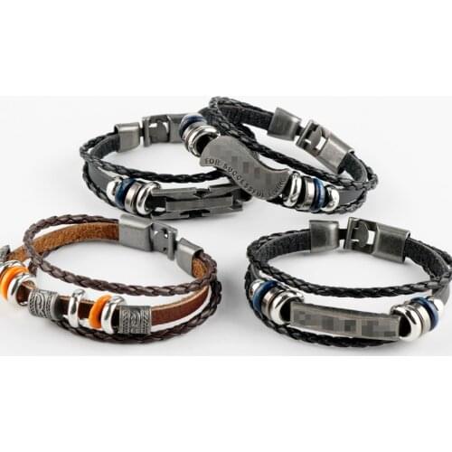 Мужские кожаные браслеты Do Dower China At AliExpress