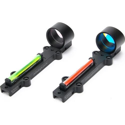 Shotgun Light Red Optical Fiber 1x Red Dot Sight Is Suitable For Rib Track Hunting Shooting Hunting Expeditions