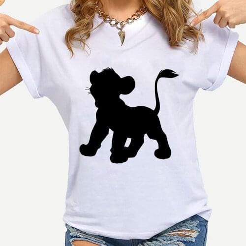 Womens t-shirt Harajuku tshirt ladies Simba Lion King graphic t shirts women summer Unisex clothes Dropship
