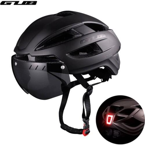 GUB Cycling Helmet With UBS Charging Tail Light Integrally-molded 58-65cm MTB Road Bicycle Bike Helmet Outdoor Sports Helmet