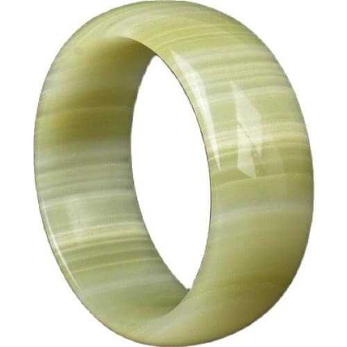 Chinese Hand-Carved Natural Jades Bracelets Bangle 63 mm Diameter