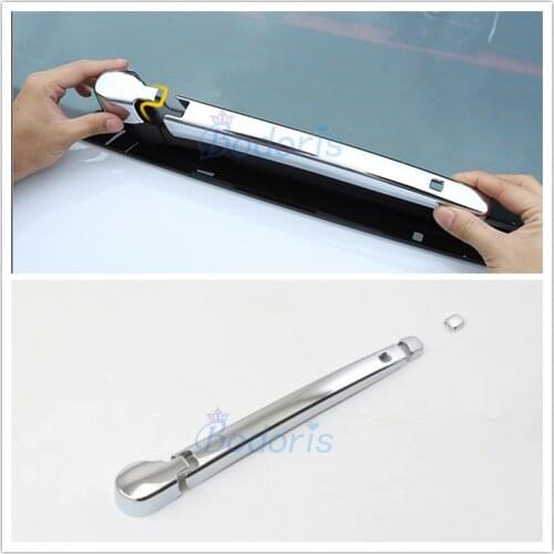 For Volkswagen For VW T-Roc TROC 2018-2020 Rear Wiper Kits Cover Windshield Windscreen Blade Overlay Chrome Accessories