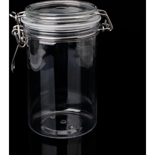 PETP Food Storage Milk Powder Box Clamp Lid Air Tight Sealed Locking Jar Kitchen