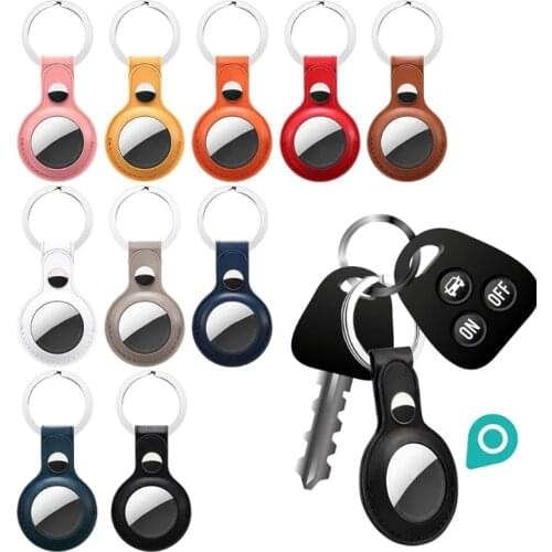 Leather Protector Cover For Air Tag Airtag Keychain For Mercedes Benz W202 W220 W204 W203 W210 W124 W211 W222 X204 AMG CLK