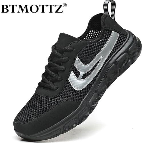 Summer Mesh Men Sneakers Lace-up Casual Shoes Men Outdoor Lightweight Walking Shoes Breathable Mens Trainers Zapatillas Hombre