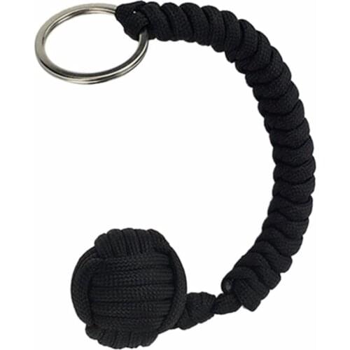 Outdoor Security protecting Monkey Fist Self Defense Tool Lanyard Survival Multifunctional Key Chain For Girl