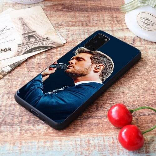 For Samsung Galaxy jas biru dongker buble michael terpukauuuu Soft TPU border Samsung Galaxy Case