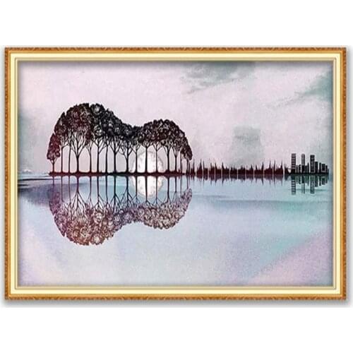 Nature DIY 11CT Embroidery Cross Stitch Kits Craft Needlework Set Cotton Thread Printed Canvas Home Decoration For Living Room