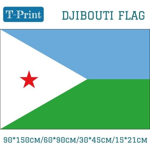 Djibouti National Flag Car Flag 15*21cm 90*150cm 60*90cm 3x5ft Flying Flag