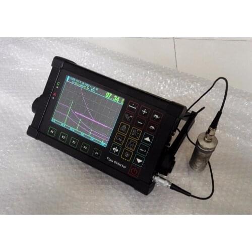 Portable NDT Digital Ultrasonic Flaw Detector 0~10000mm with straight probe and 60 Angle probe