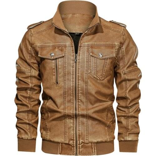 QSuper Winter And Autumn Men Leather Jacket Mens Motorcycle Jackets Outwear Windbreaker Male Brand Clothing US Size XS-3XL