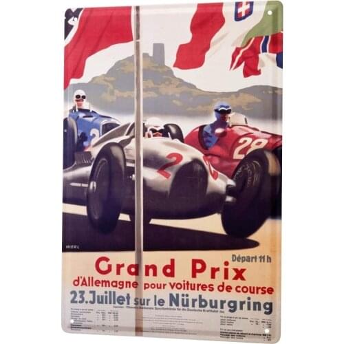 SINCE 2004 Tin Sign Metal Plate Decorative Sign Home Decor Plaques Garage Grand Prix Nurburgring