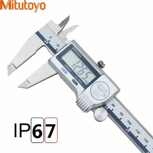 MITUTOYO Vernier Caliper Stainless Steel 0-150mm/200mm/300mm Measure Gauge IP67 Waterproof Measuring Instrument