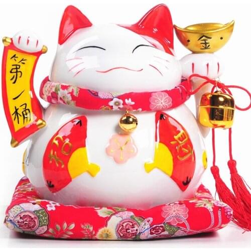 Special offer a large pot of gold ceramic Lucky Cat piggy ornaments store opening gift ornaments