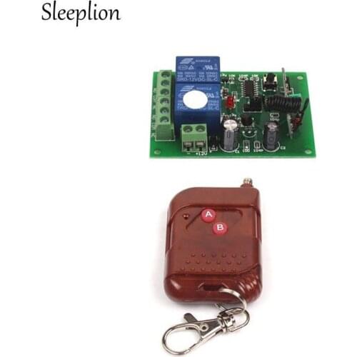 Sleeplion 12V 2-CH Remote Controls 2CH Universal Wireless 433MHz/315MHz Remote Control Switch With Remote Control Multifunction