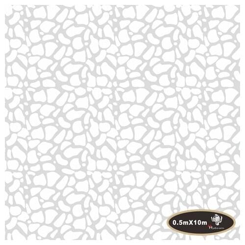 High quality white florets printing car hydrographic film water transfer printing film 50cm*10m aqua print HFJ404