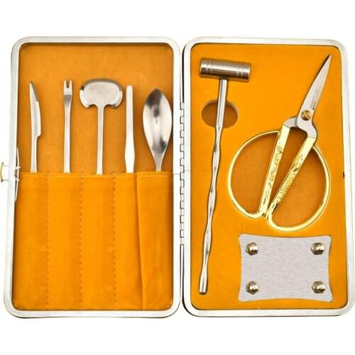 3 Sets Stainless Steel Eating Lobster Crab Opener Nut Cracker Seafood Tools Hammer Tweezers Kitchen Accessories Wholesale X2