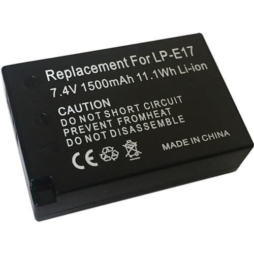 1500mAh High Capacity Battery LPE17 LP E17 LP-E17 Camera Battery For Canon EOS M3 M6 200D 750D 800D 8000D 760D T6i T6s Kiss X8i