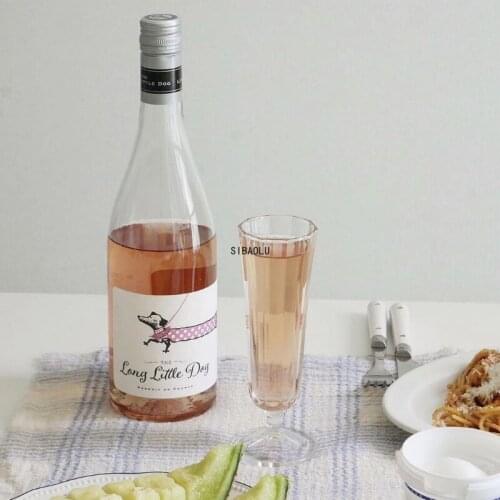 Ins Korean Champagne Glass Glass Dessert Wine Glass Net Red Sparkling Wine Glass Juice Glass Cocktail Glass Glass Cups