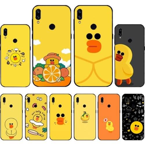 Cartoon cute Yellow Duck Phone Case For Xiaomi Redmi 7 9t 9se k20 mi8 max3 lite 9 note 8 9s 10 pro Cover Shell Funda Coque