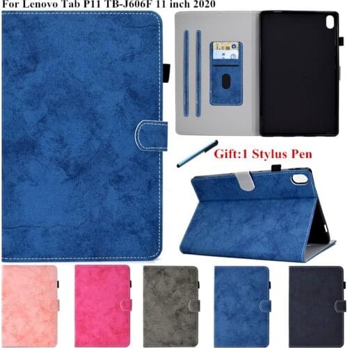 For Lenovo Tab P11 11 inch Case,For Xiaoxinpad P11 Case Flip Stand Magnetic Shell for Funda Tablet Lenovo P11 Case TB-J606F