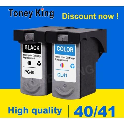 Toney King PG40 CL41 Ink Cartridge For PG 40 CL 41 Compatible for Canon Pixma MP160 MP140 MP210 MP220 MX300 printer cartridges