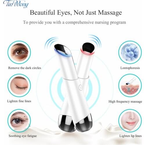 Electric Eye Massage Device Negative Ion Photon Therapy Wrinkles Removal Relief Anti-Aging Massager