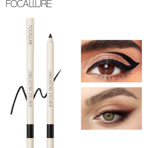 FOCALLURE 12 Colors Gel Eyeliner Pencil Waterproof Quick-dry Eye Makeup Long-lasting Black Eyeliner Cosmetic