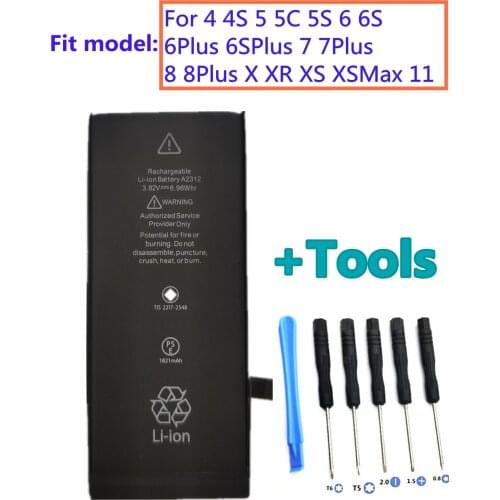 +Tools ! Battery For iPhone 6S 6 7 8 Plus iPhone X SE 2020 SE2 5S 5C 5 XR XS Max Replacement Bateria For Apple iPhone 6S iPhone7