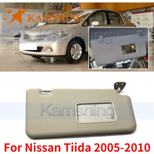 Kamshing For Nissan Tiida 2005-2010 Car Inner Sun Visor Sun Shade Front Windscreen Sun Visor Anti Dazzle Sunshield With Mirror