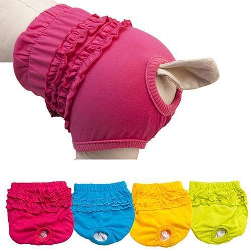 Pet Dog Lace Panties Cute Puppy Female Dogs Menstruation Sanitary Pants Brief