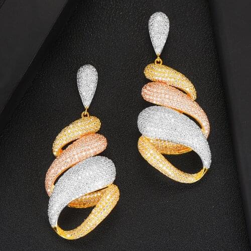 LARRAURI Famous Brand Luxury 3 Tone Bold Earrings For Women Girls BOHO Resin Drop Earrings Brincos Fashion Tortoise Jewelry