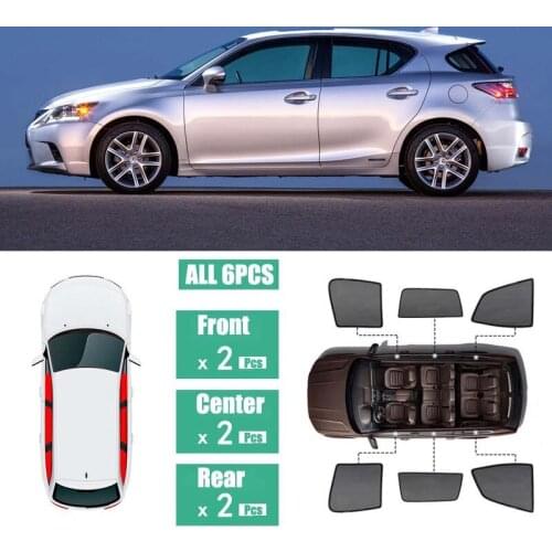 Side Windows Magnetic Sun Shade UV Protection Ray Blocking Mesh Visor Fit For Lexus CT 2010-2016