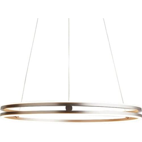 Nordic minimalist LED chandelier post-modern creative circle living room bedroom study dining room chandelier